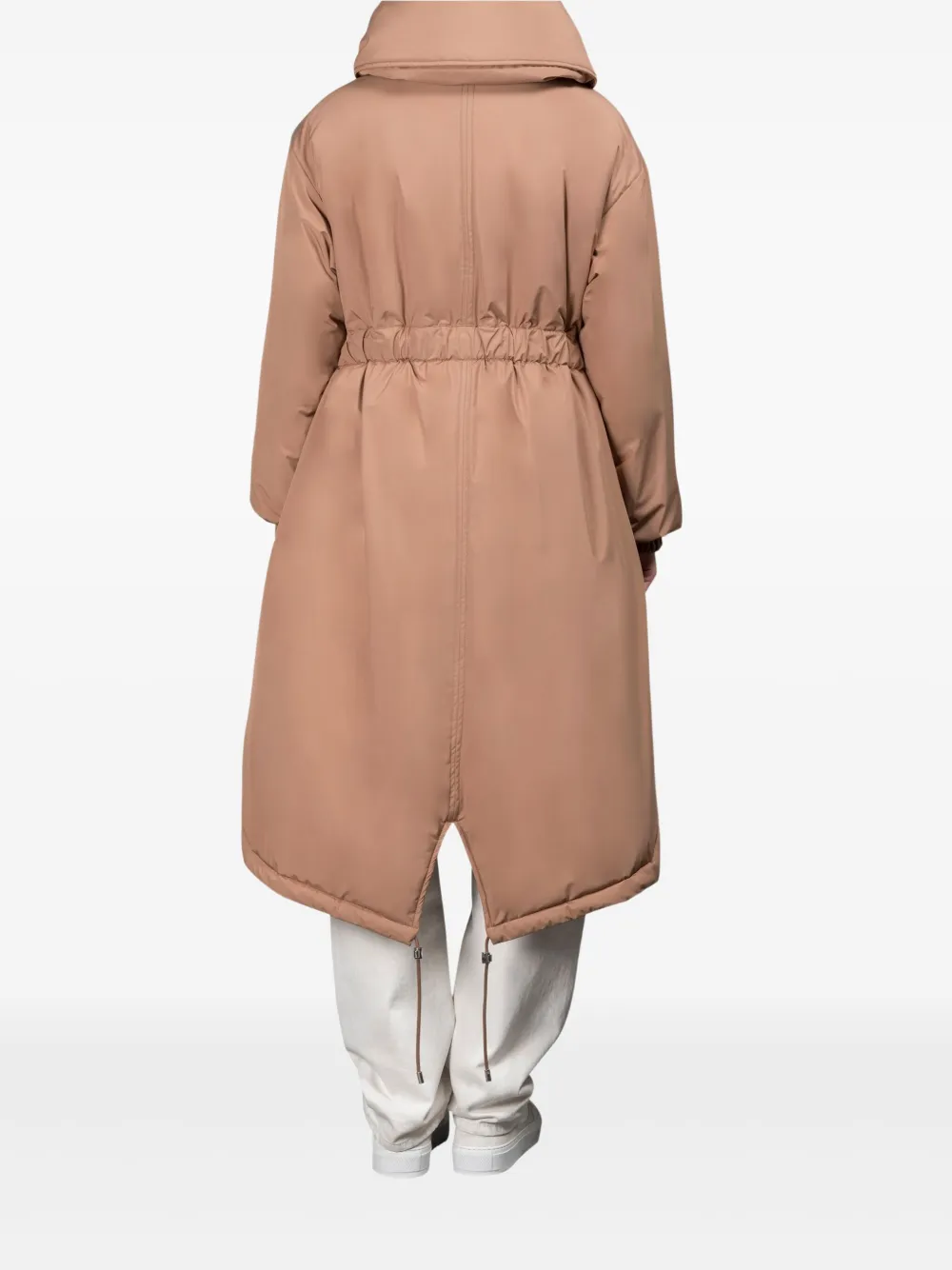 Moorer Eneida-Stp gewatteerde jas met ceintuur Bruin