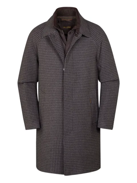 Moorer Marden-H-Pp houndstooth collared coat
