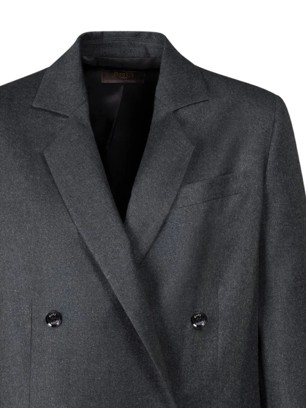 Moorer Saphira-lxw Double-breasted Blazer In Gray