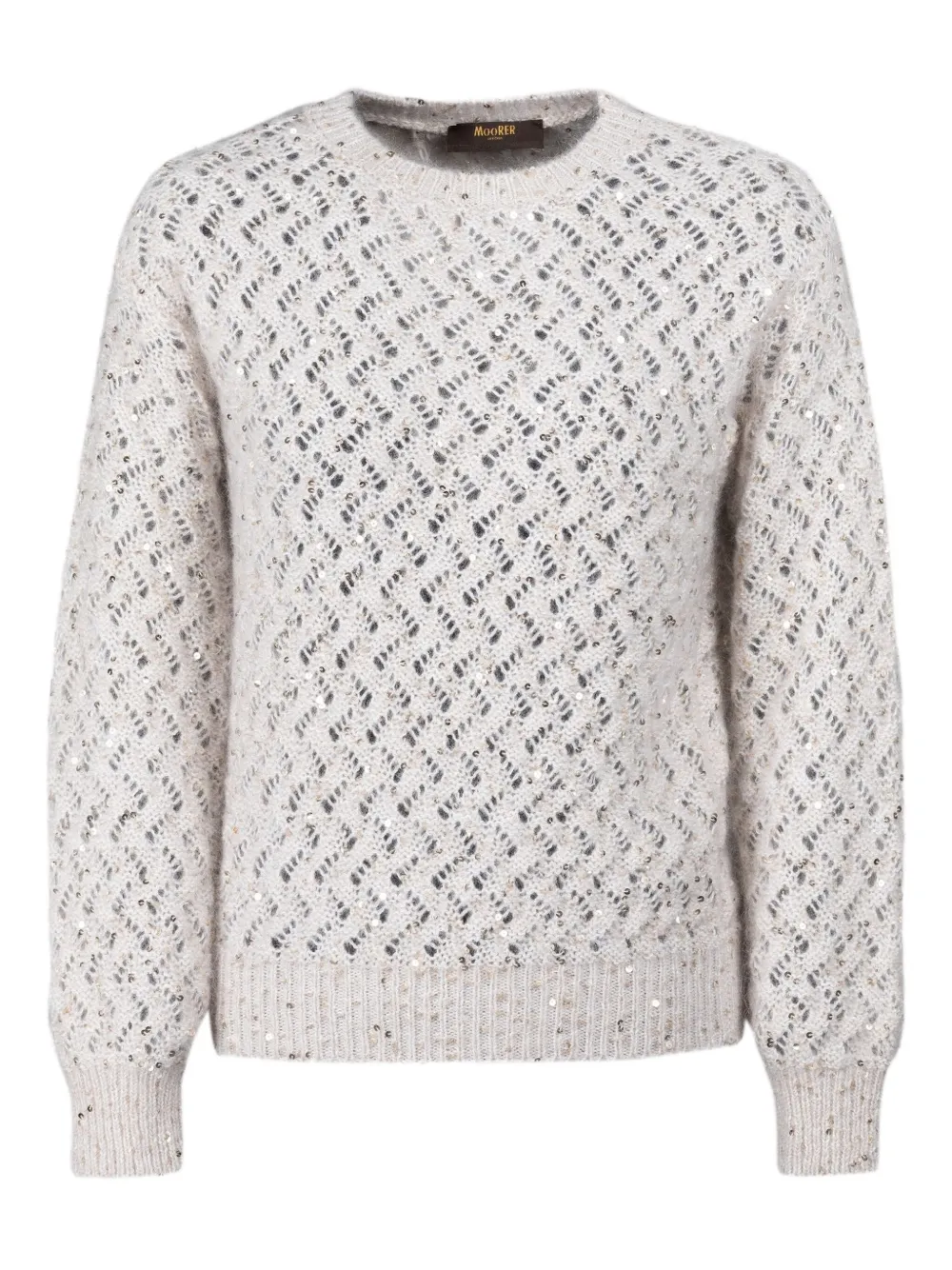 Moorer Cerami-Zlx sequin-embellished sweater | Neutrals | Image 1