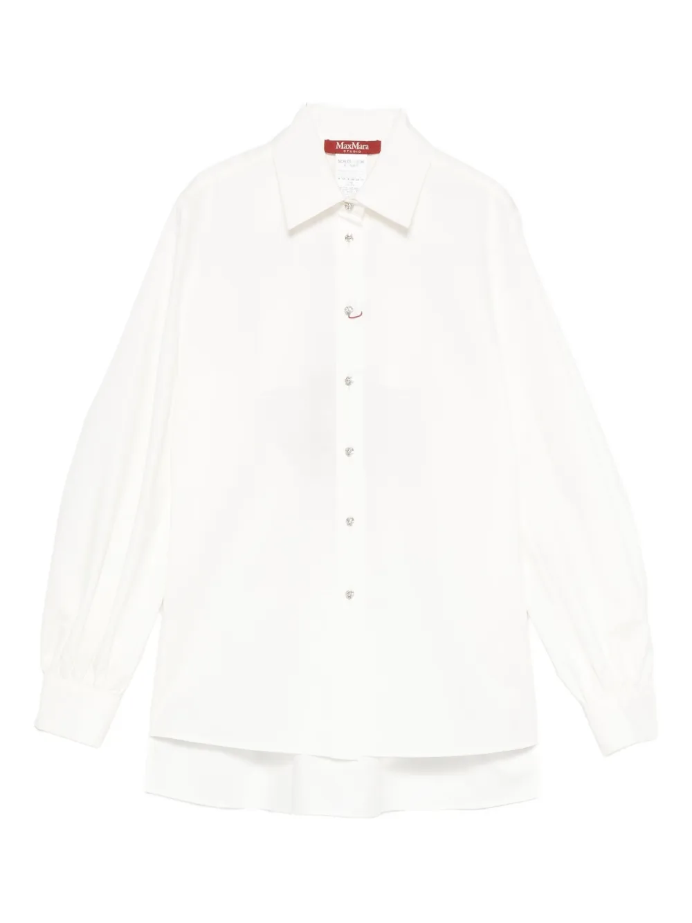 Max Mara camisa a capas con aberturas | blanco | Image 1