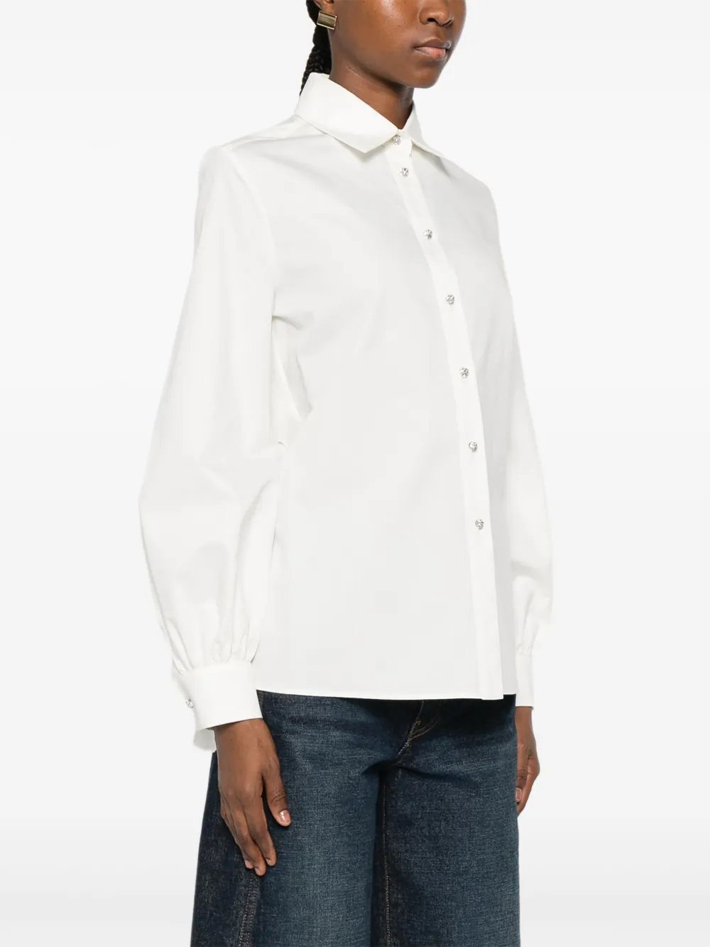 Max Mara Gelaagde blouse met uitgesneden details Wit