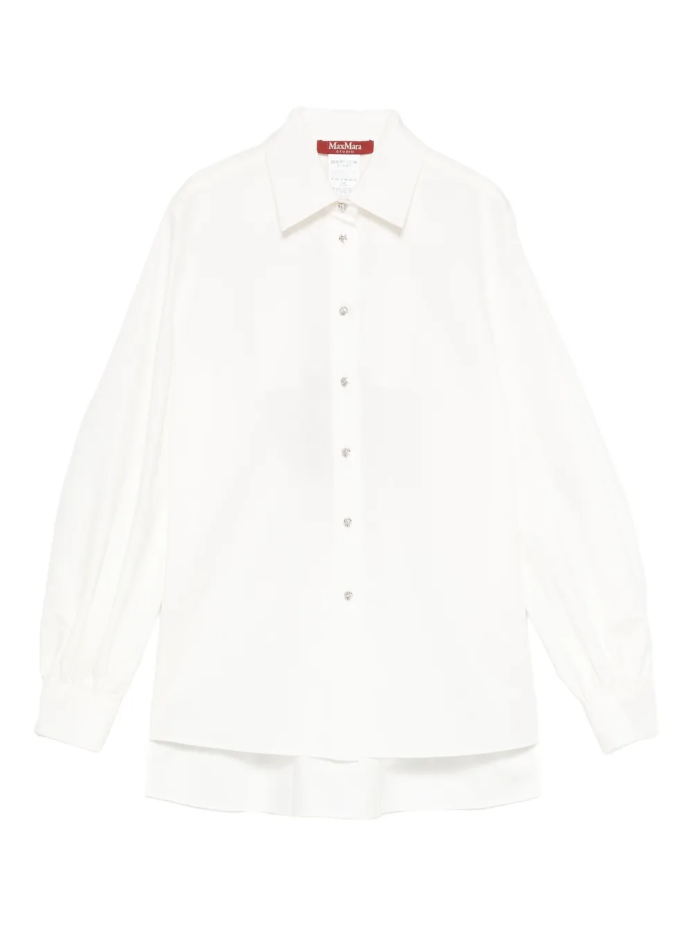 Max Mara カットアウト シャツ - ホワイト Max Mara カットアウト シャツ - ホワイト