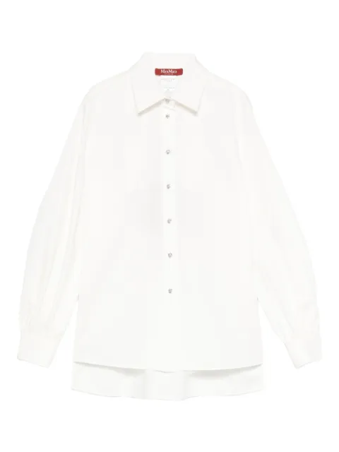 Max Mara cut-out layered shirt