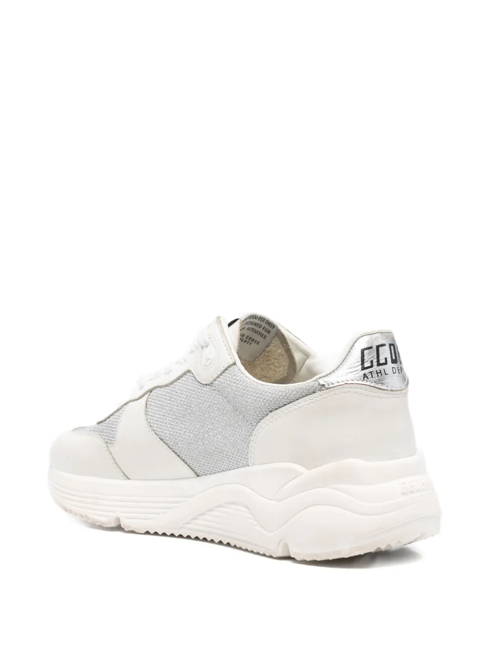 Golden Goose Running Sole glitter-star sneakers Wit