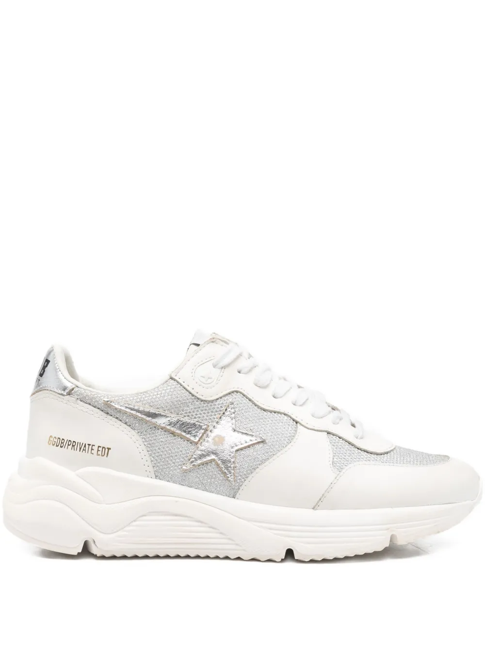 Golden Goose Running Sole glitter-star sneakers Wit