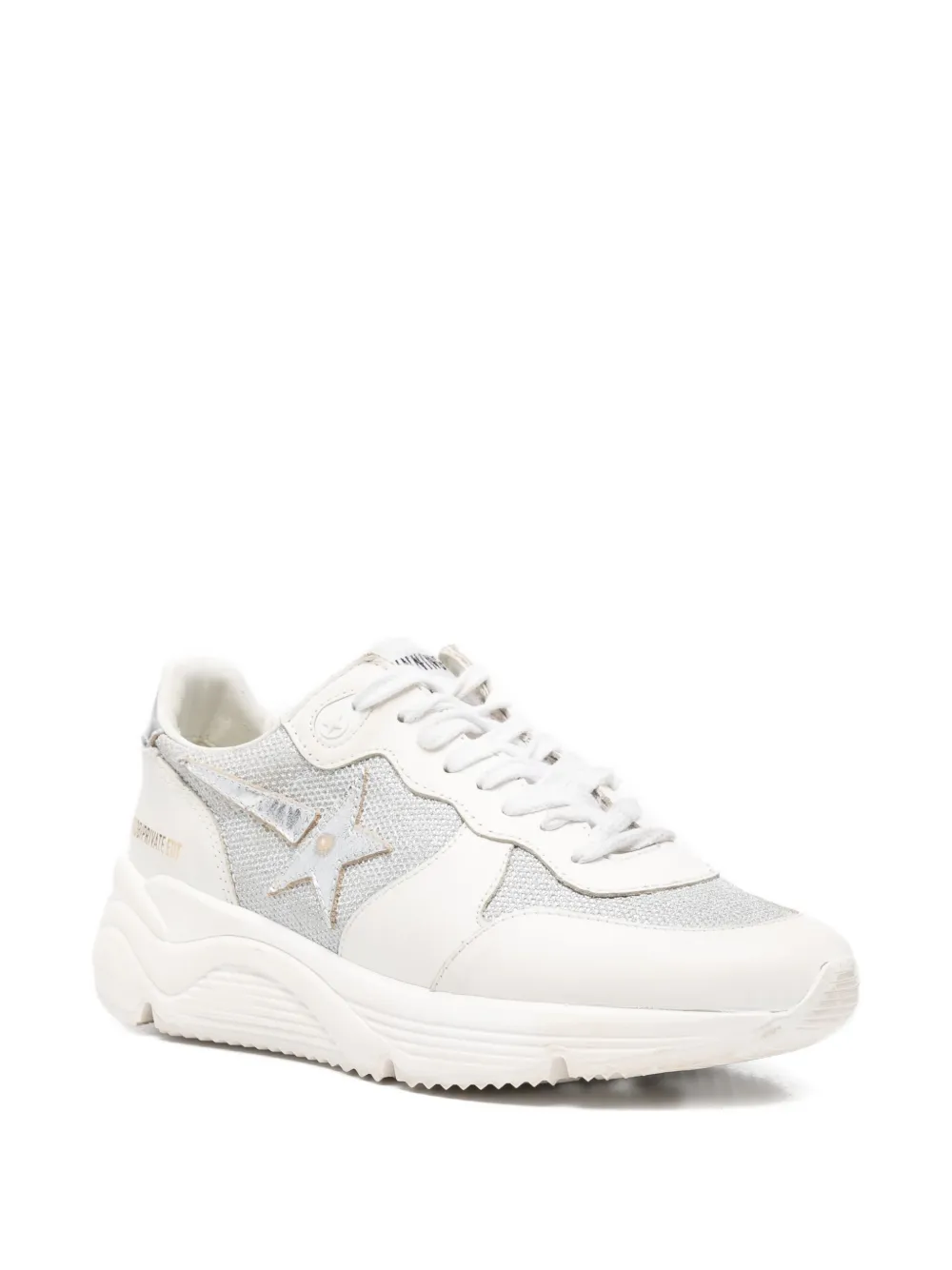 Golden Goose Running Sole glitter-star sneakers Wit