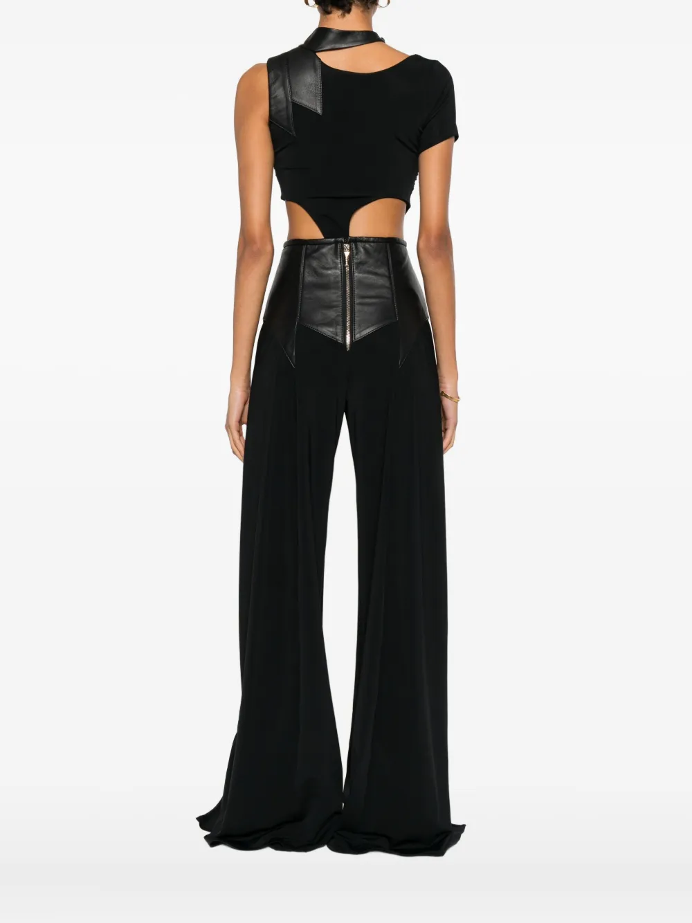 Mitiliane Couture Leather Insert Top In Black