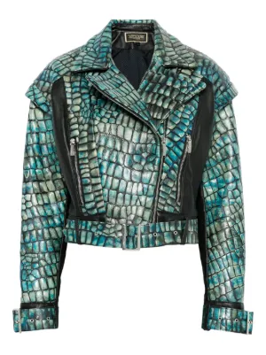 Burberry クロップド ツイードジャケット | ブルー | FARFETCH JP