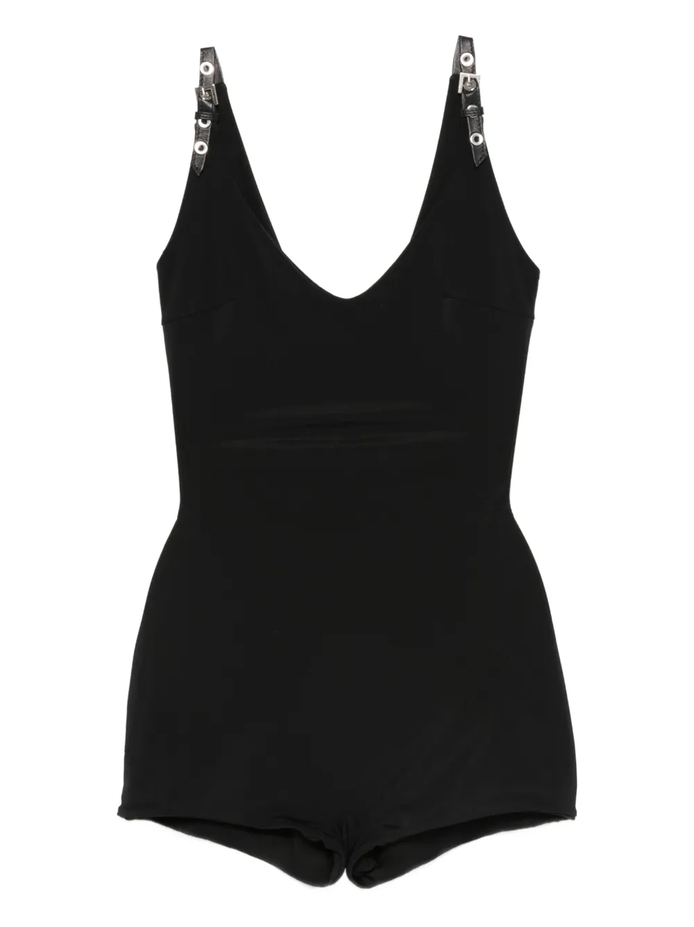 Mitiliane Couture Adjustable Straps Playsuits In Black