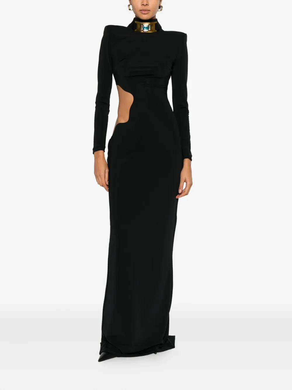 MITILIANE COUTURE Jurk met uitgesneden detail - Zwart