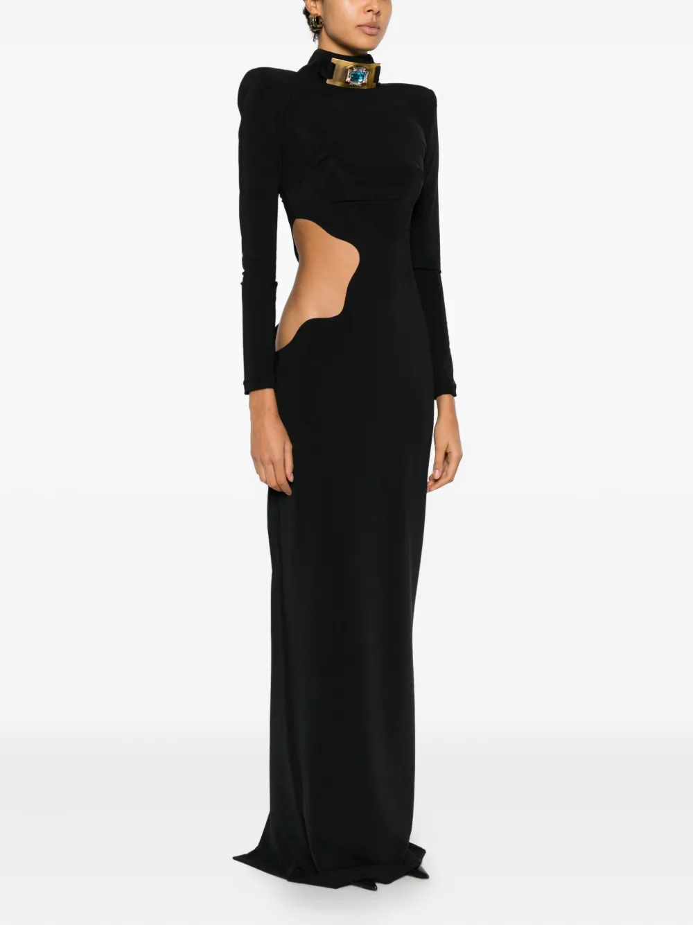 MITILIANE COUTURE Jurk met uitgesneden detail Zwart