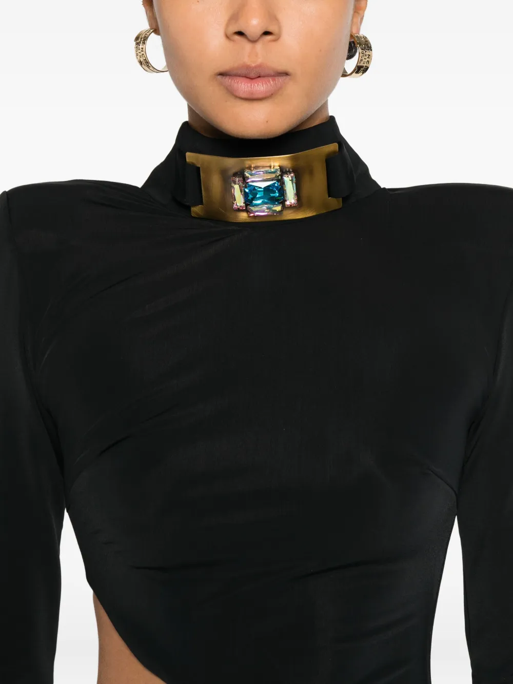 MITILIANE COUTURE Jurk met uitgesneden detail Zwart