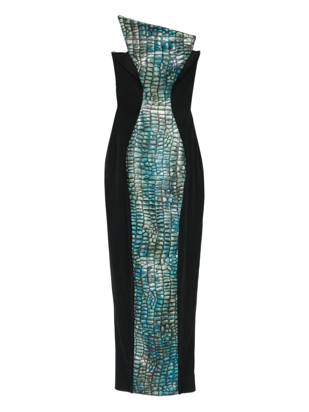 Mitiliane Couture Embossed Leather Dress In Multi