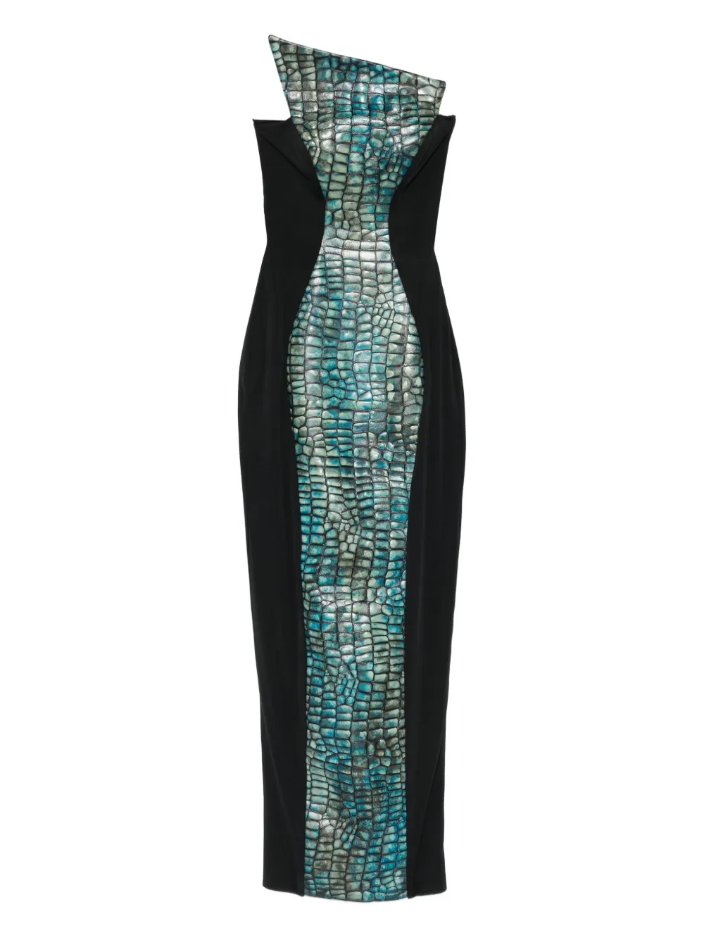 MITILIANE COUTURE embossed leather dress - Nero