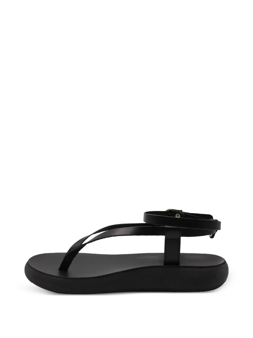 Ancient Greek Sandals Strap Flat Sandals In Black