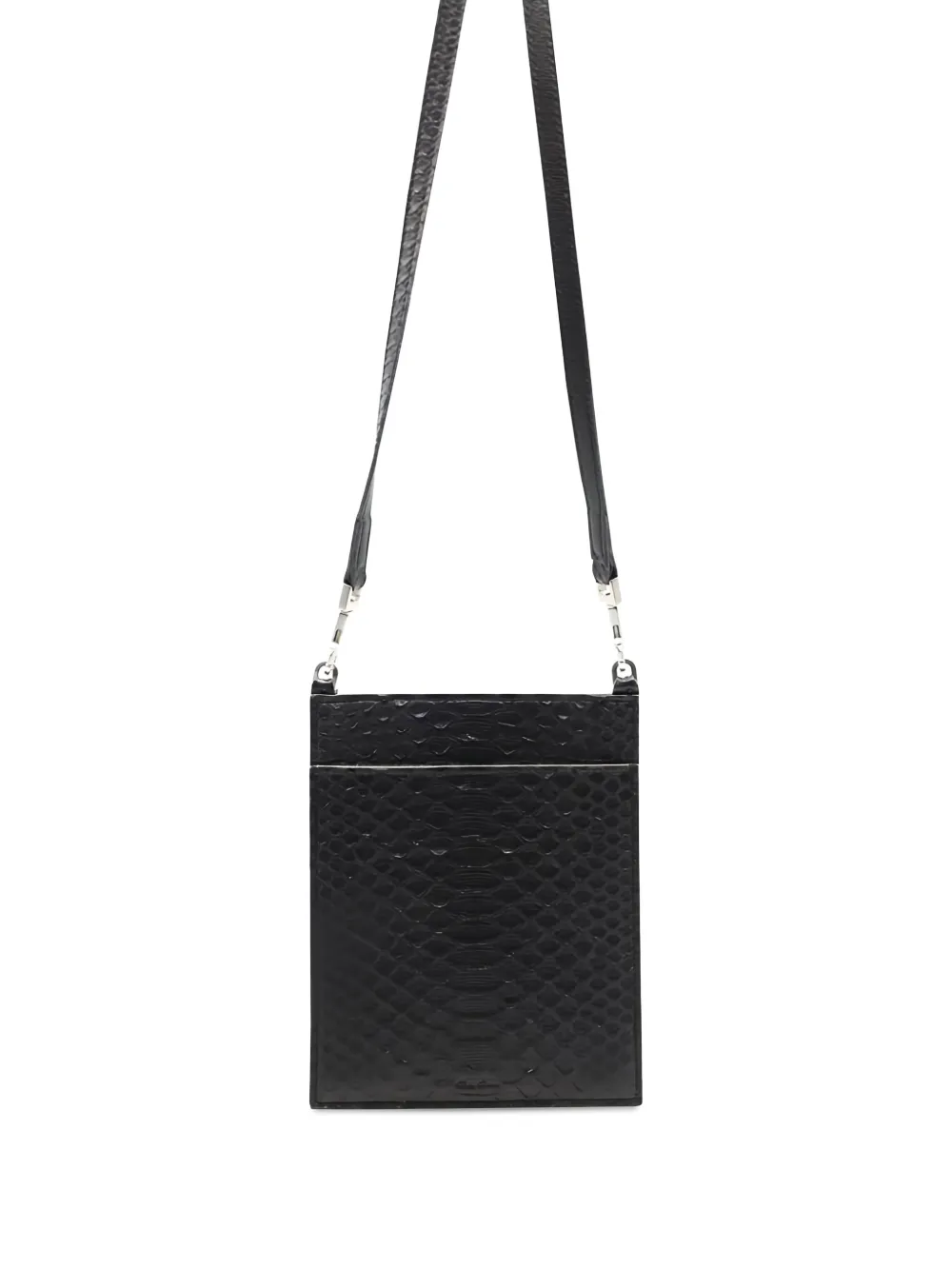 Rick Owens Schoudertas met rits - Zwart