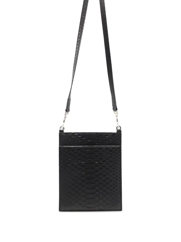 Rick Owens ジップ ショルダーバッグ | ブラック | FARFETCH JP