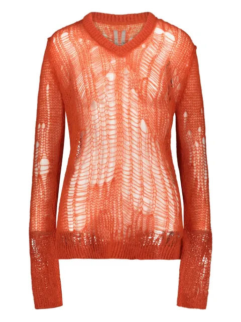 Rick Owens spider V-neck sweater