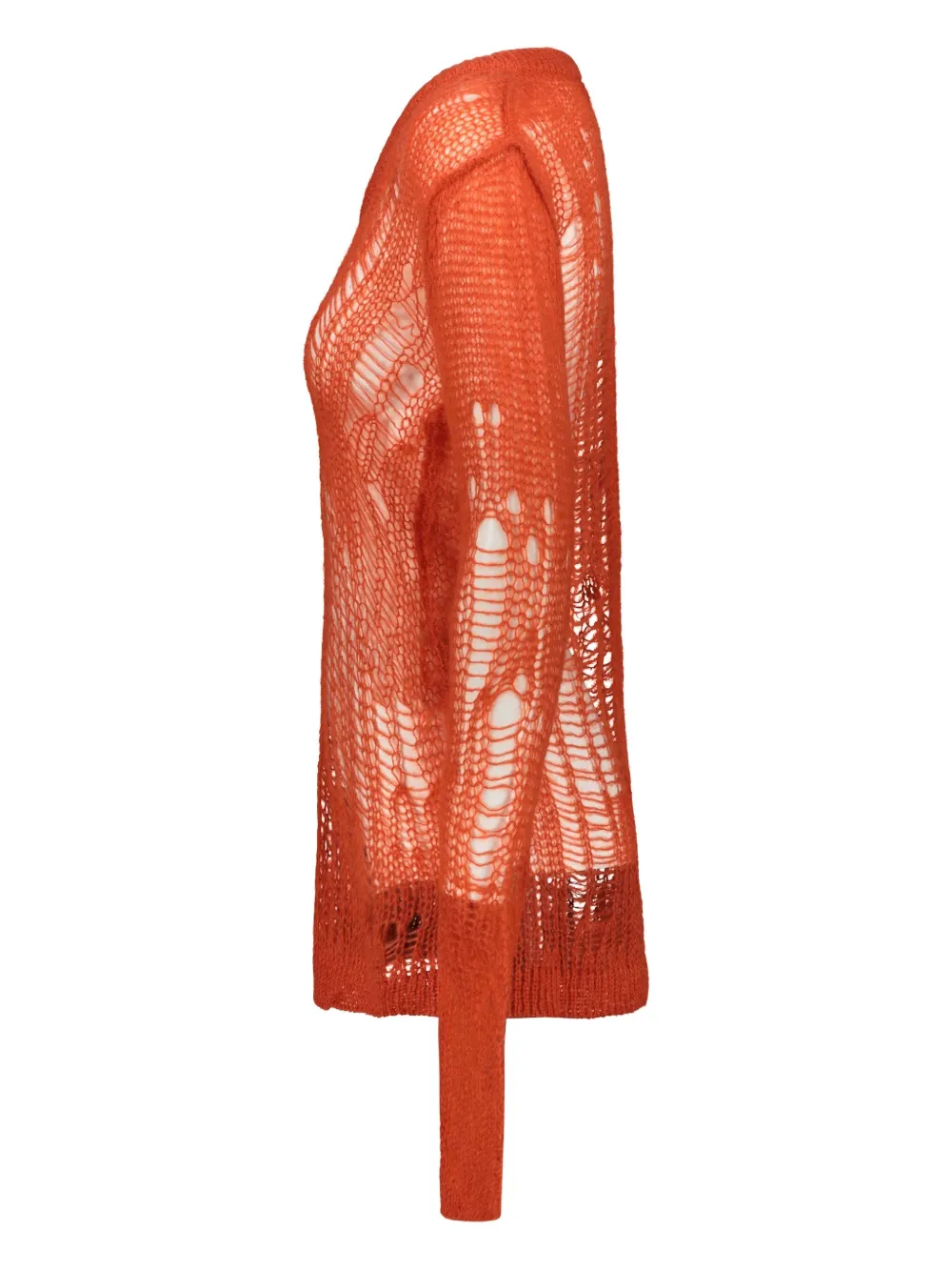 Rick Owens Spin trui met V-hals Oranje