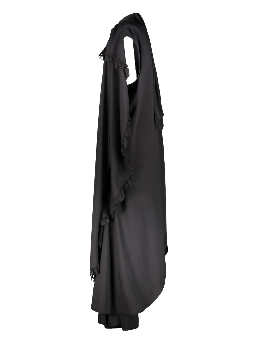 Balenciaga Maxi-jurk met kanten detail - Zwart