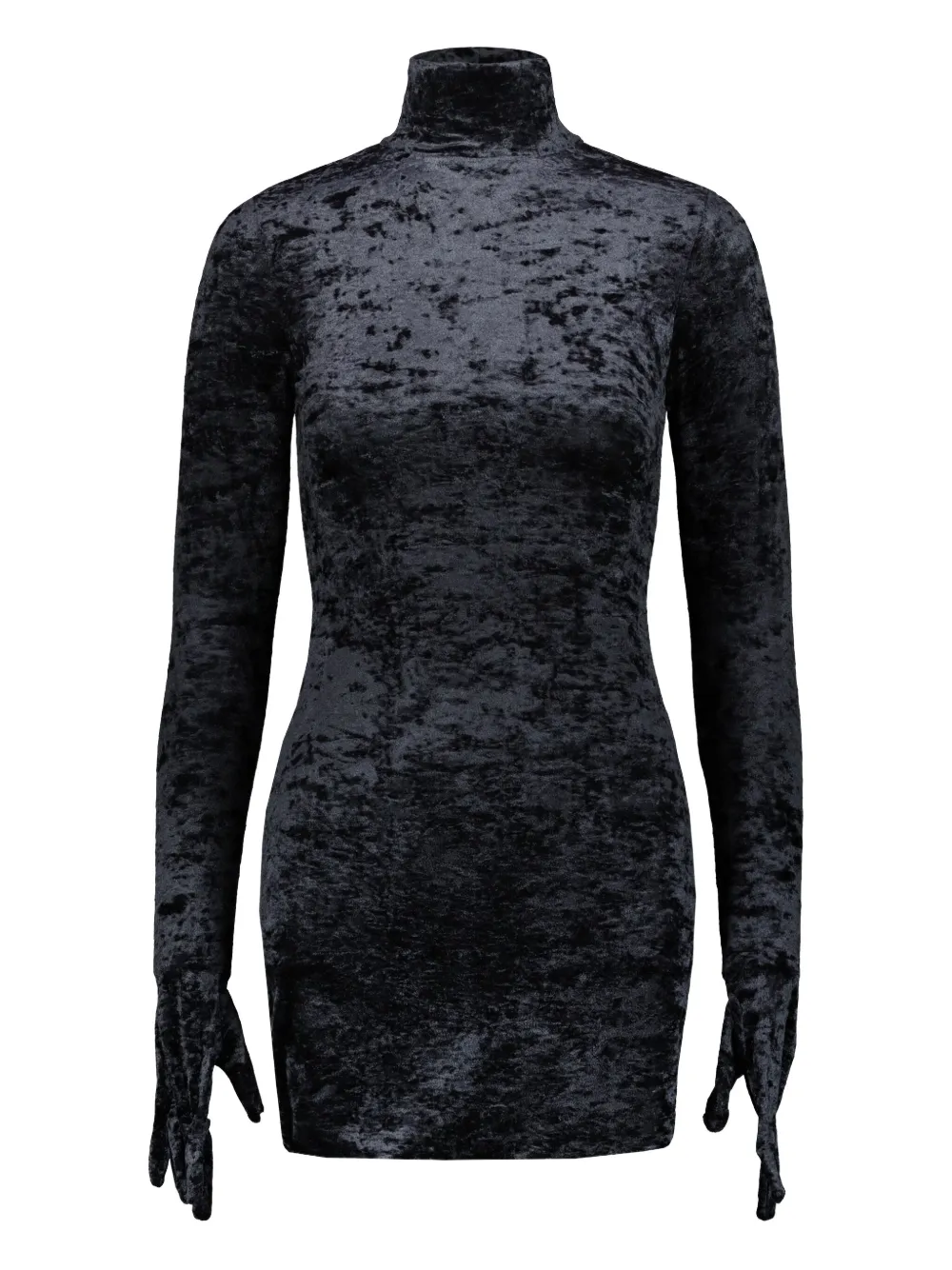 Vetements Velvet Gloves Mini Dress In Multi