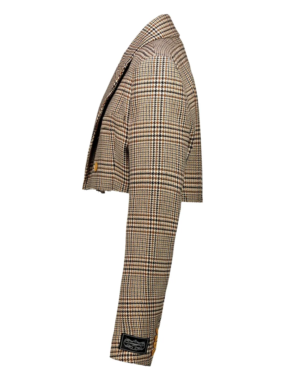 VETEMENTS Jack met dubbele rij knopen Bruin