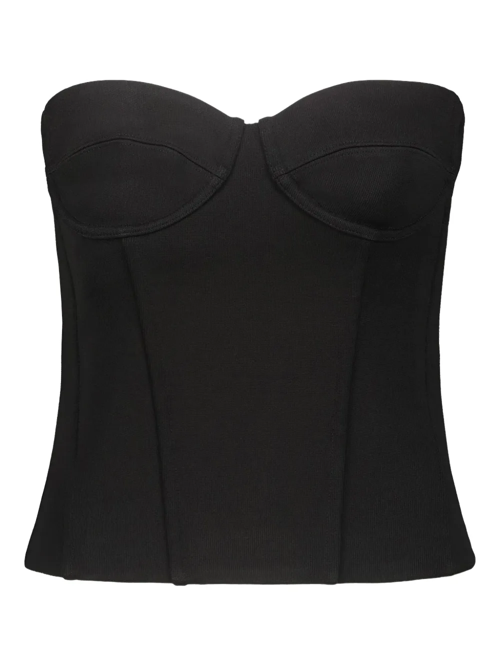 WARDROBE.NYC zip-fastening corset | Black | Image 1