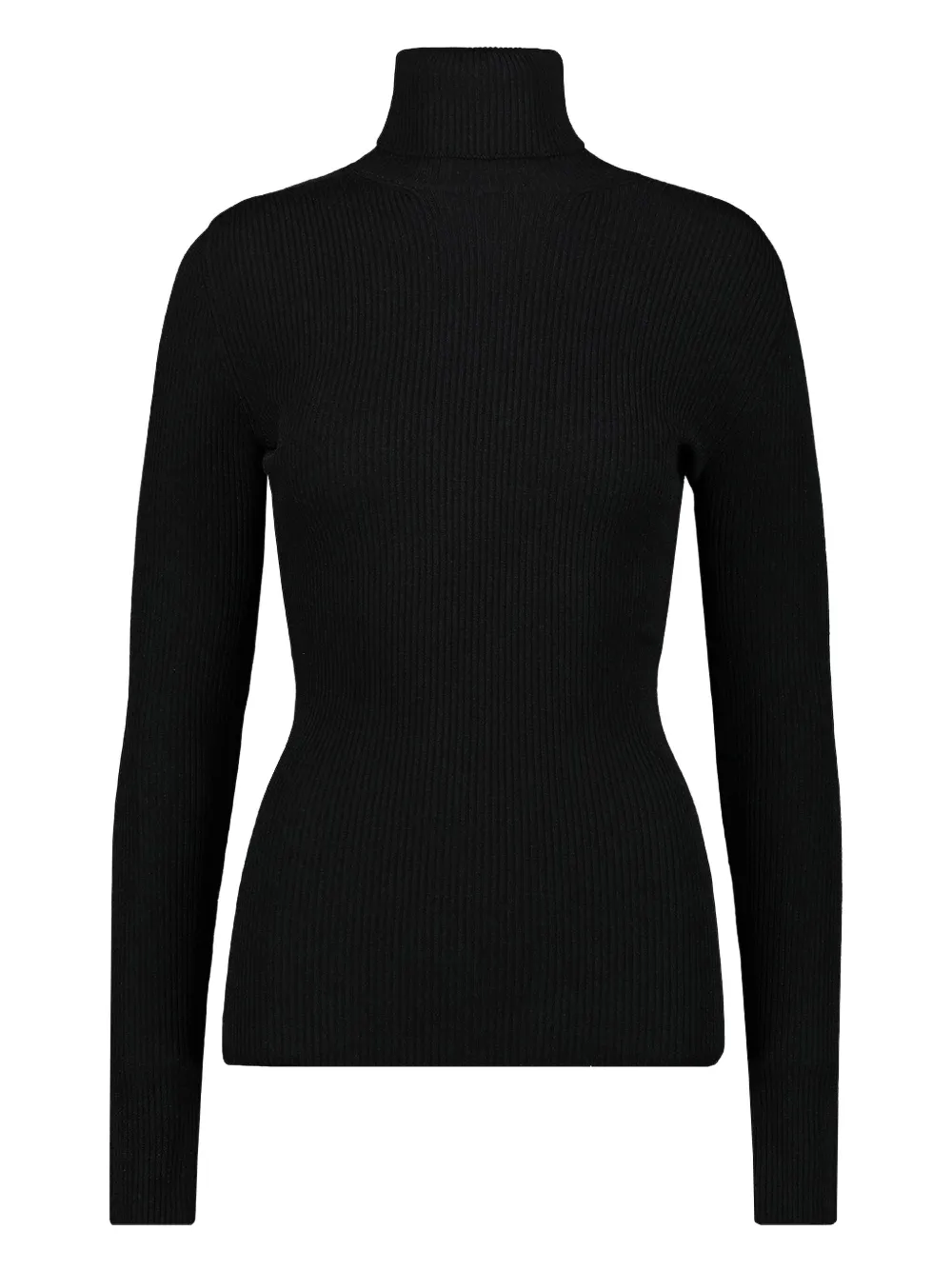 WARDROBE.NYC ribbed turtleneck sweater | Black | Image 1