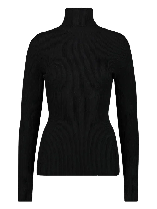 WARDROBE.NYC Ribbed Turtleneck Sweater in Black