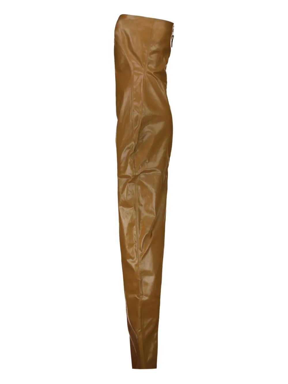 Rick Owens Porterville Strapless Gown In Brown