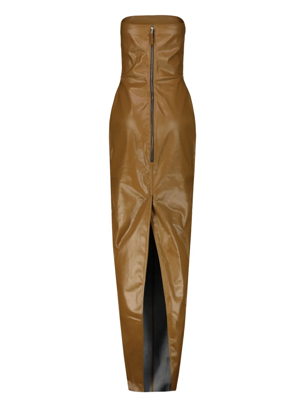 Rick Owens Porterville strapless avondjurk - Bruin