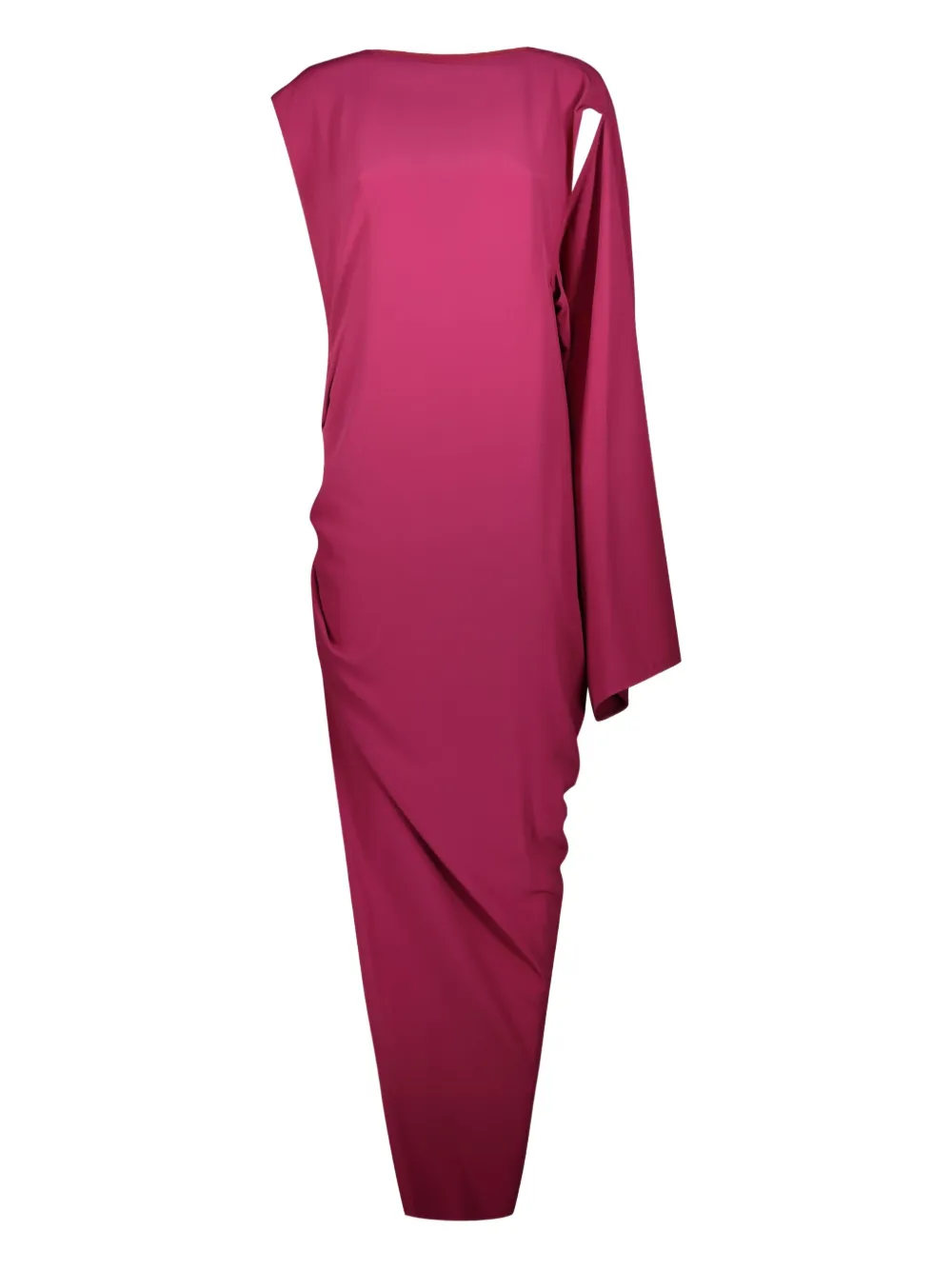 Rick Owens Edfu asymmetrische gedrapeerde avondjurk Roze