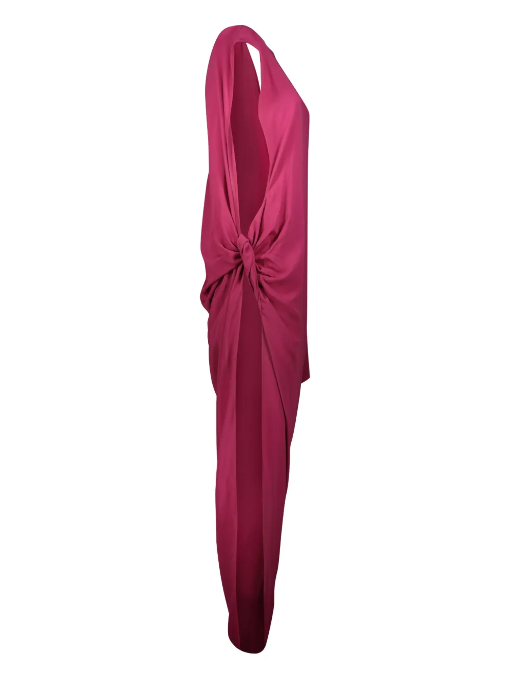 Rick Owens Edfu asymmetrische gedrapeerde avondjurk Roze