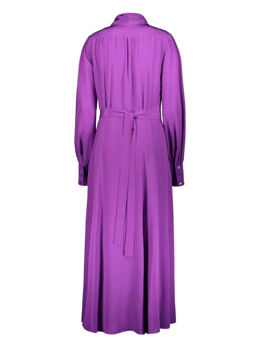 Rochas Maxi-jurk met gestrikte hals - Paars
