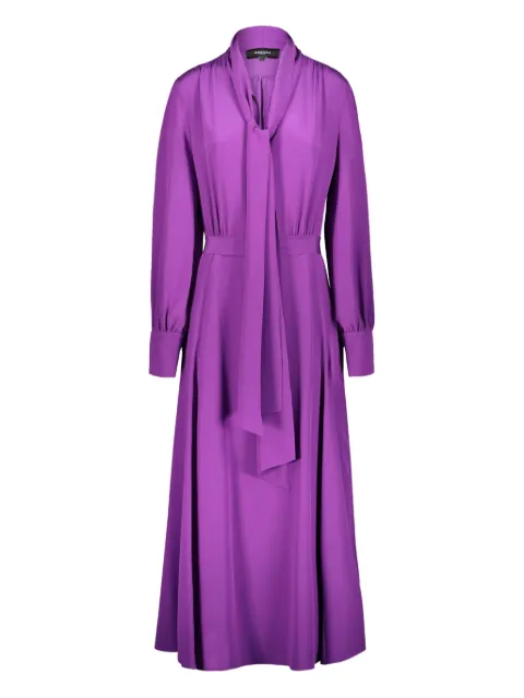 Rochas tie-neck long dress