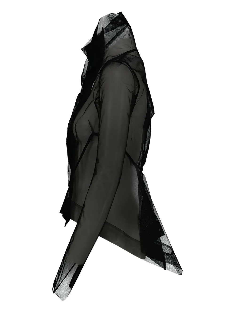 Rick Owens Naska Tulle Biker Jacket In Multi