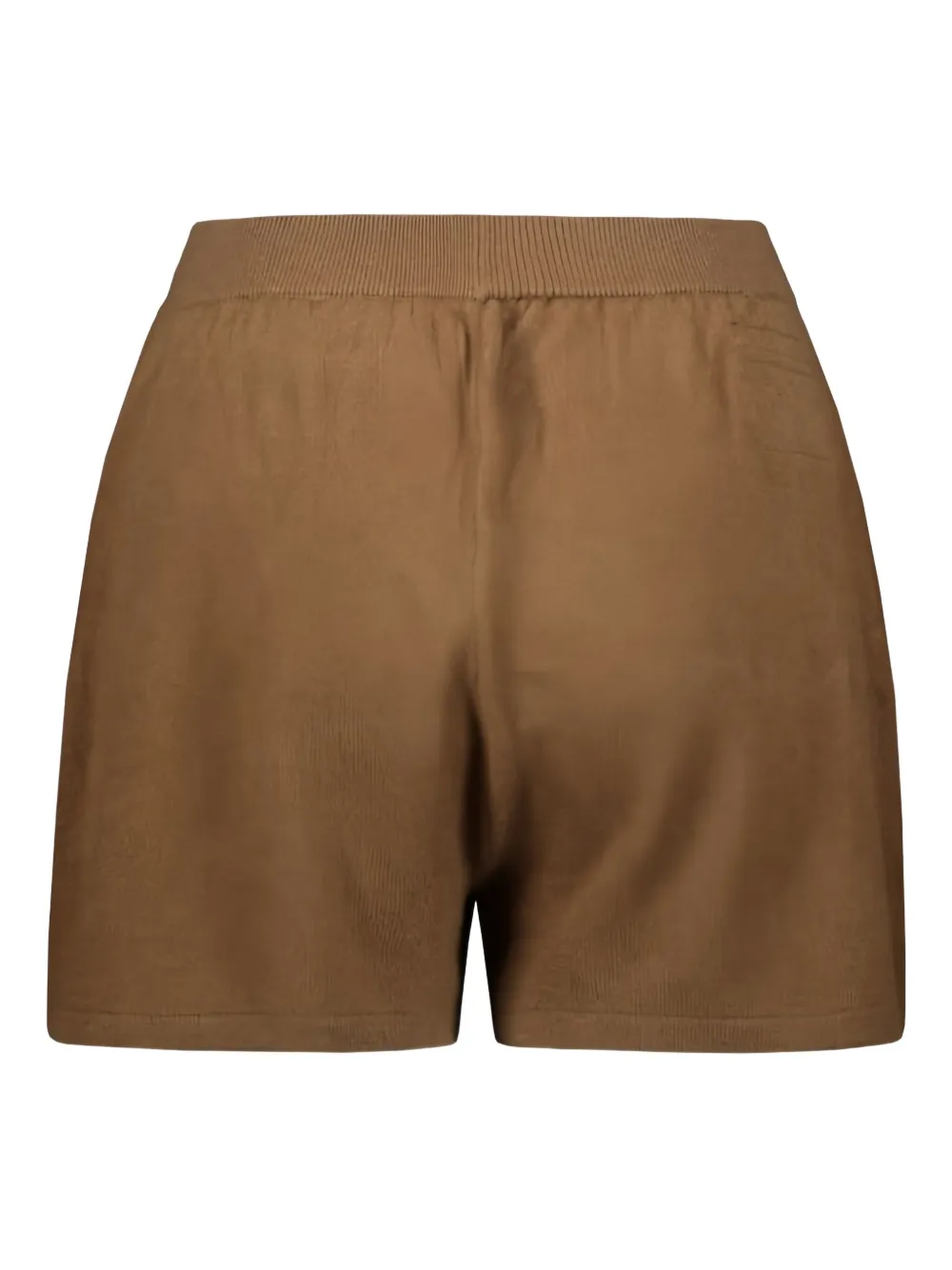 Frenckenberger Knit Elasticated Shorts - Brown 