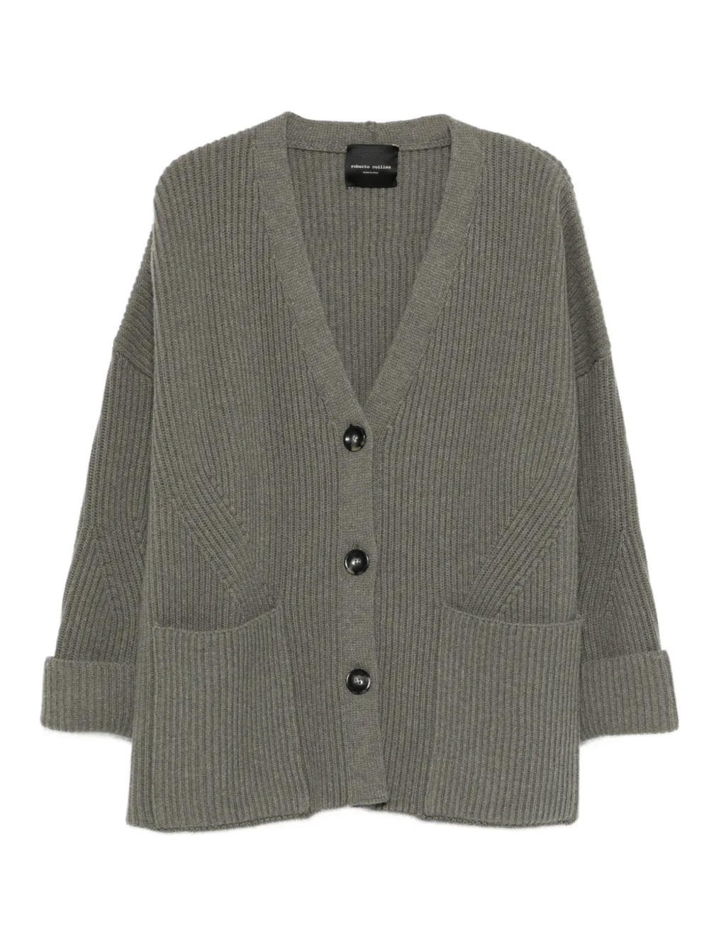 Roberto Collina Cardigan a coste - Grigio