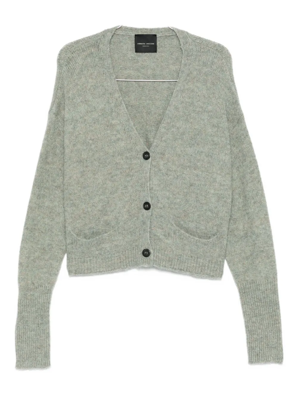 Roberto Collina Pocket Button Cardigan In Green