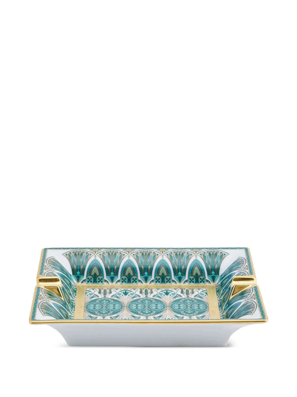 Haviland Rêves Du Nil rectangular ashtray (20cm x 16cm) | White | Image 1
