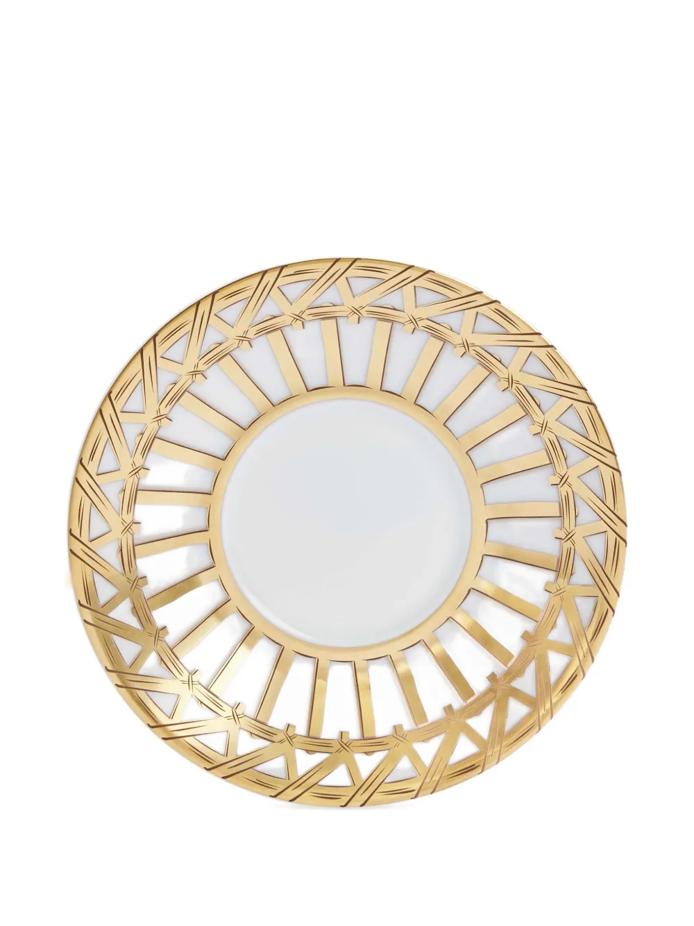 Pinto Paris Vannerie Striped Coffee Cup And Saucer In Gold
