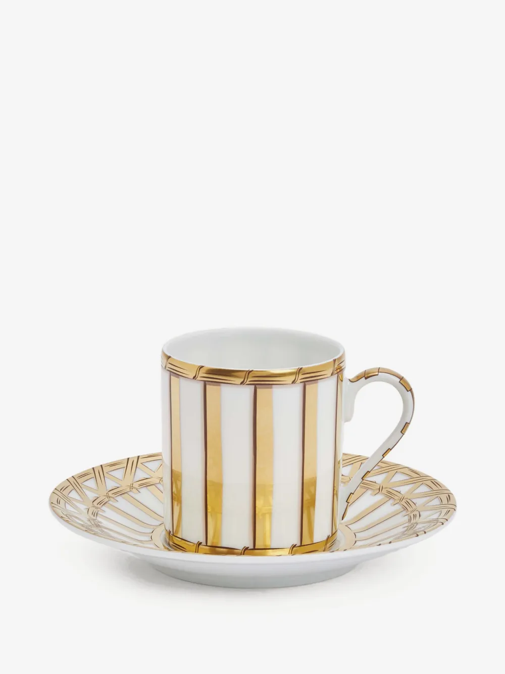 Pinto Paris Vannerie 条纹咖啡杯盘套装 | 白色 | Image 1