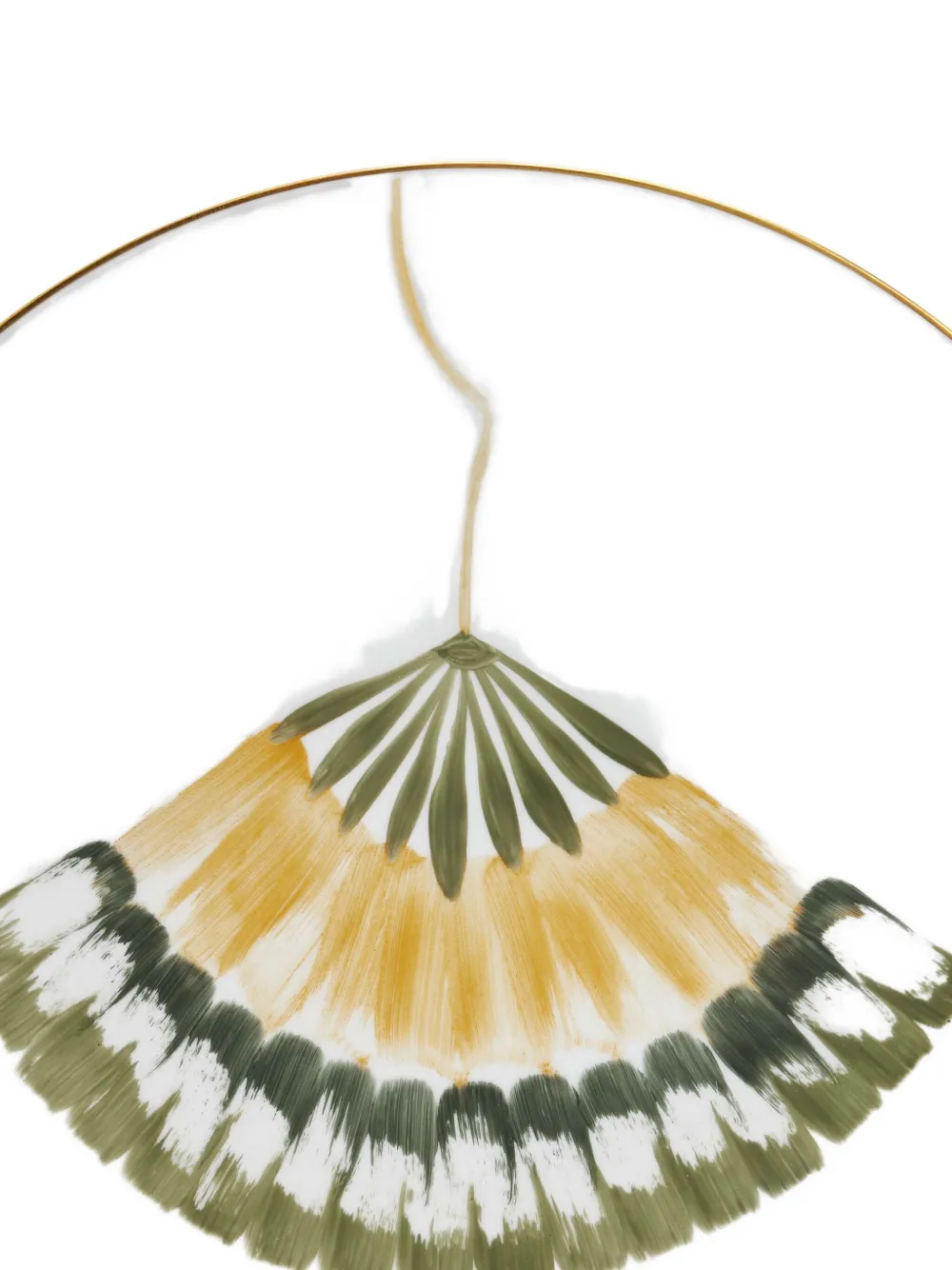 Marie Daage Ginkgo Coupe Round Dinner Plate (26.5cm) In White
