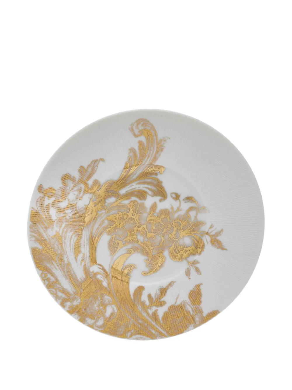 Haviland Stanislas floral dessert plate (set of four) | Gold | Image 1