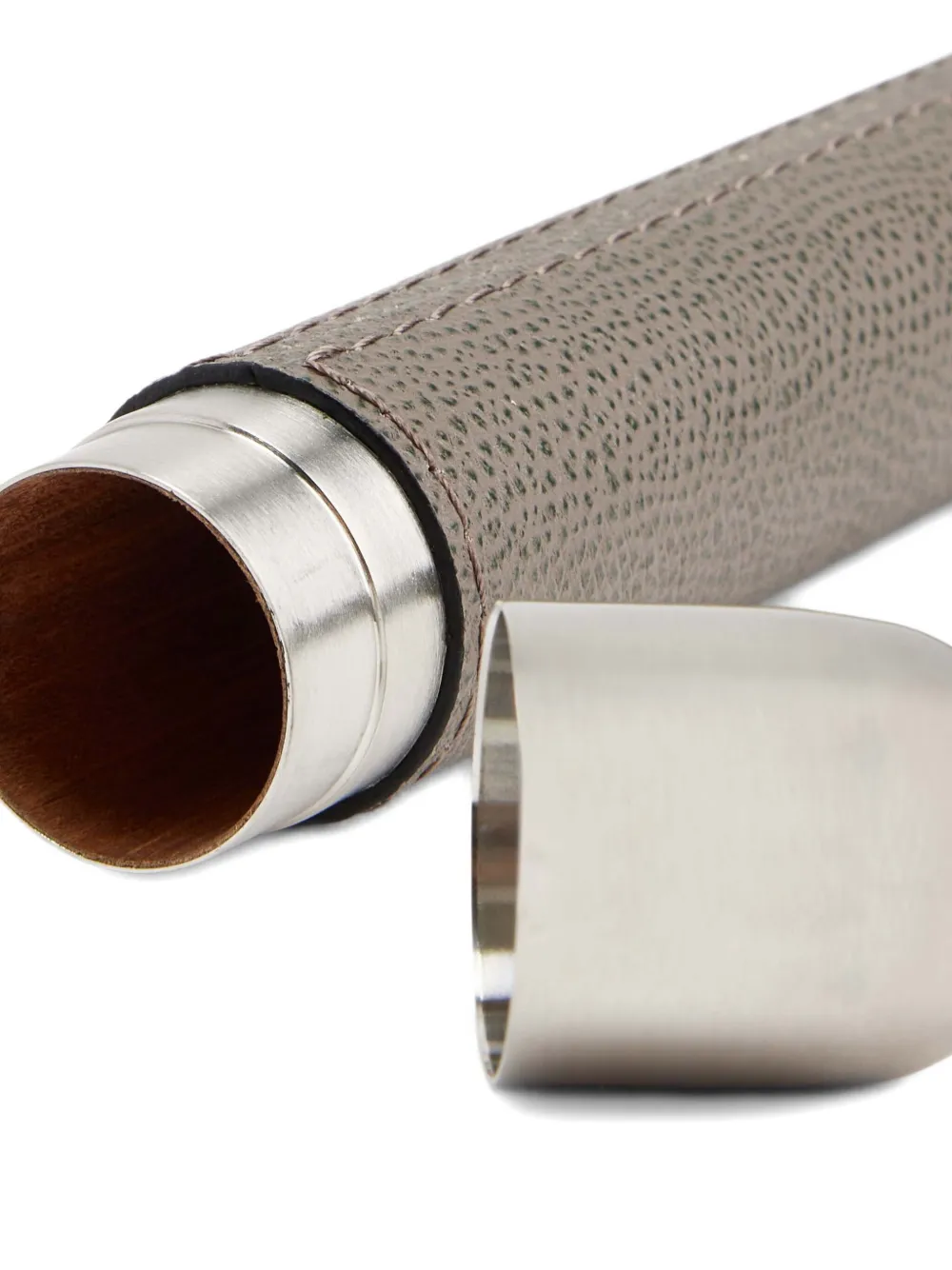 Giobagnara Stitched Cigar Holder (4cm X 20cm) In Gray