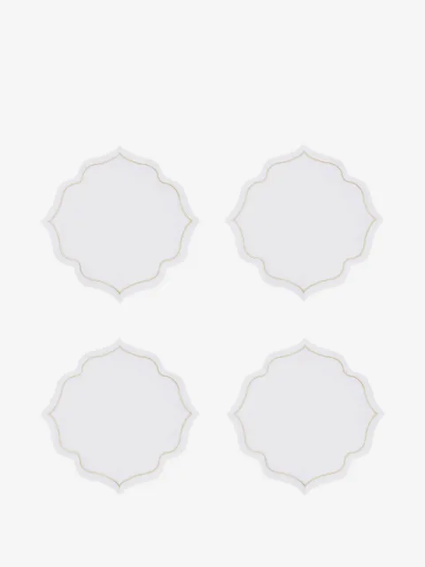 CATHERINE DENOUAL Arabesque scalloped placemat (set of six)