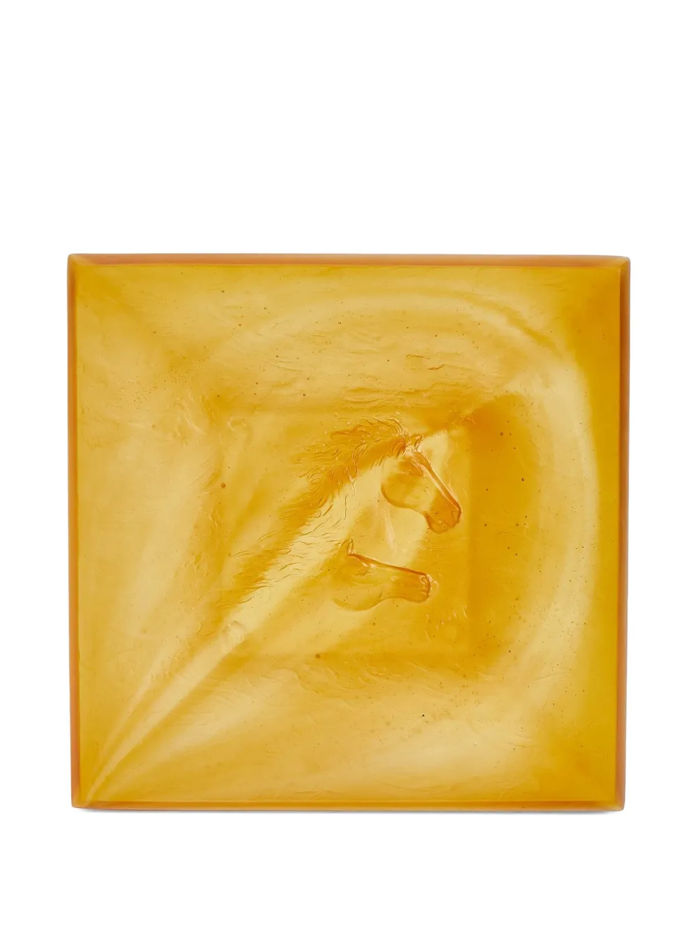 Daum cavalcade square trinket tray | Orange | Image 1