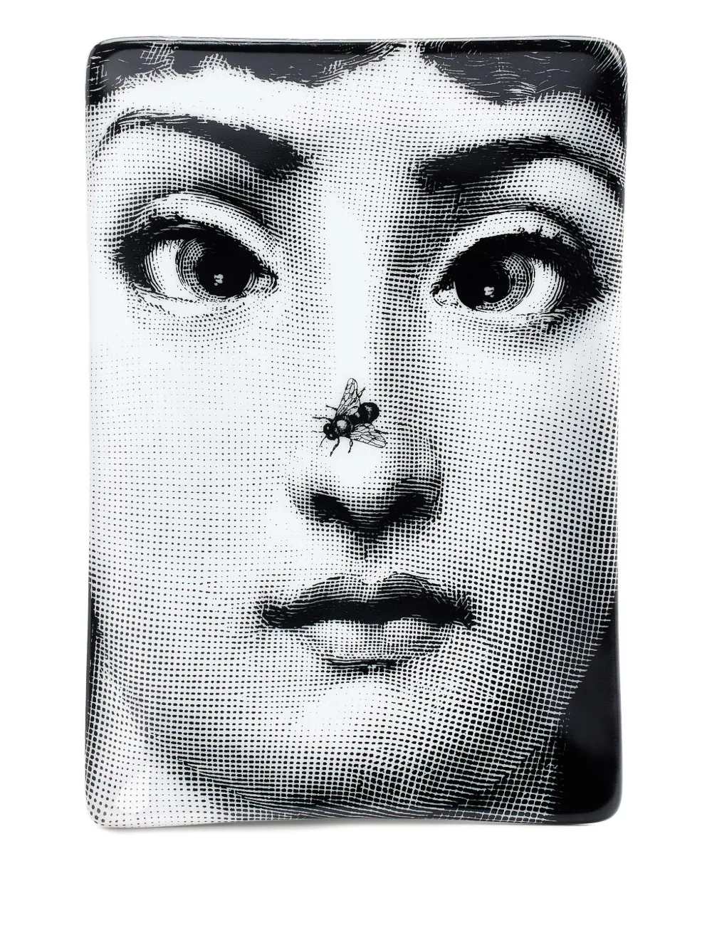 Fornasetti cenicero rectangular Tema E Variazioni No.363 | blanco | Image 1