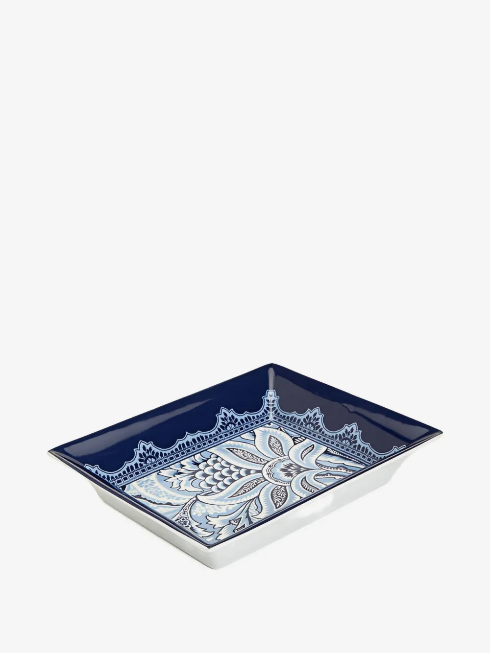 ETRO HOME bloom rectangular trinket tray | Blue | Image 1